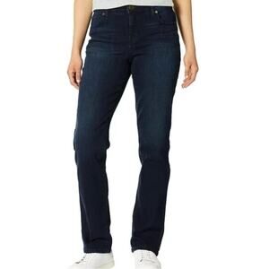 Bandolino Mandie Jeans Women's Size 6T Blue Med Wash Straight Stretch Pockets